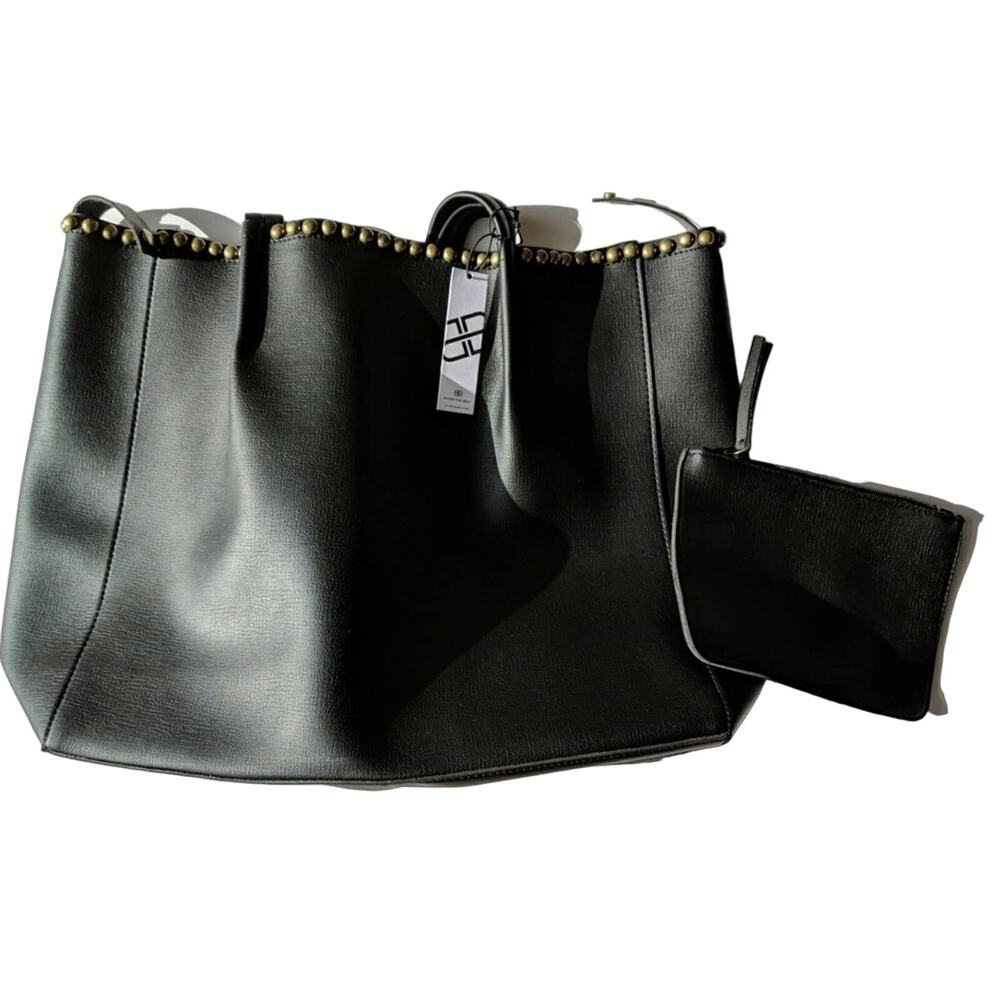 B-Low the Belt Black Studded Tote - Size O/S - NWT
